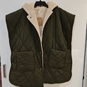 Natural Life Cream Sherpa Vest